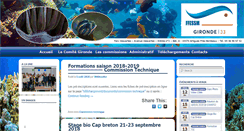 Desktop Screenshot of plongee-gironde.org
